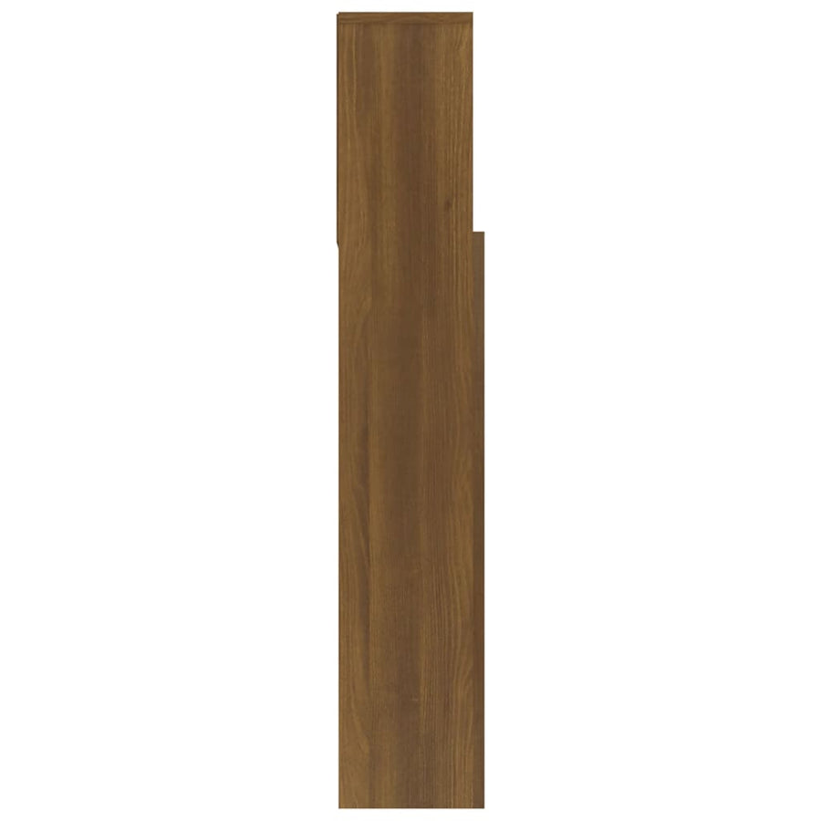 Hoofdbordkast 20X9X03,5 Cm Bruin Eikenkleur Bruineiken