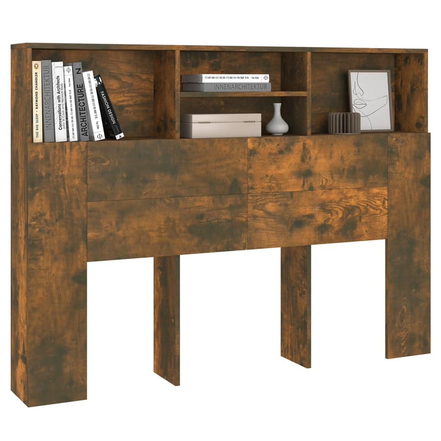 Hoofdbordkast 140x19x103,5 cm gerookt eikenkleurig Gerookt eiken