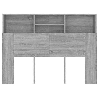 Hoofdbordkast 140x19x103,5 cm grijs sonoma eikenkleurig