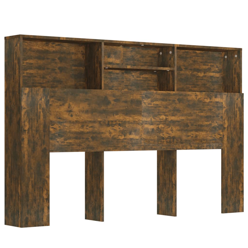 Hoofdbordkast 60X9X03,5 Cm Kleurig Gerookt eiken