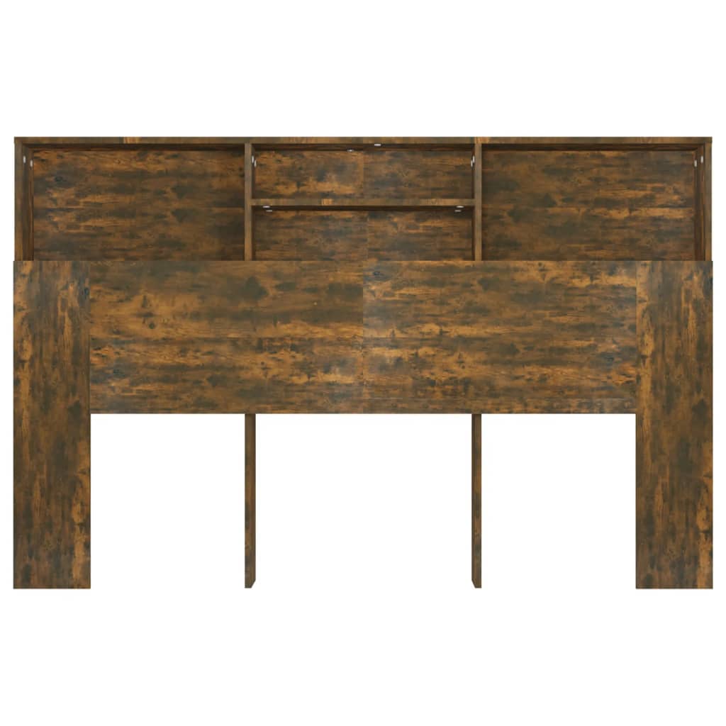 Hoofdbordkast 60X9X03,5 Cm Kleurig Gerookt eiken