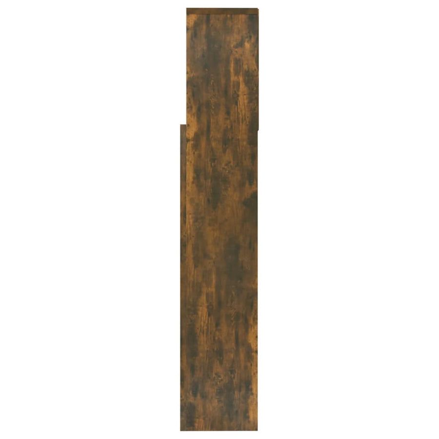 Hoofdbordkast 60X9X03,5 Cm Kleurig Gerookt eiken