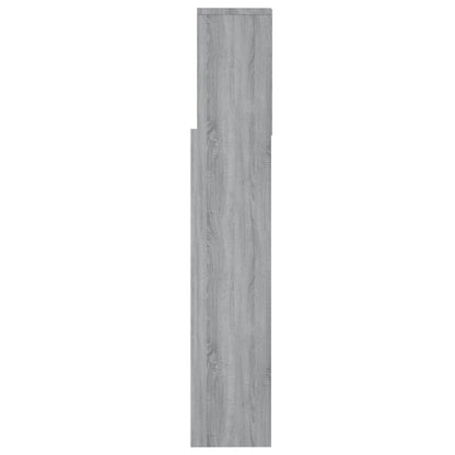 Hoofdbordkast 60X9X03,5 Cm Eikenkleurig Grijs sonoma