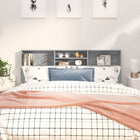Headboard cabinet 180x19x103.5 cm grey Sonoma oak effect