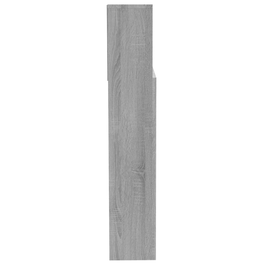 Hoofdbordkast 200X9X03,5 Cm Eikenkleurig Grijs sonoma