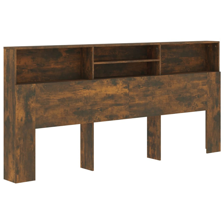 Hoofdbordkast 220x19x103,5 cm gerookt eikenkleurig