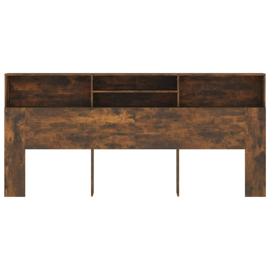 Hoofdbordkast 220x19x103,5 cm gerookt eikenkleurig