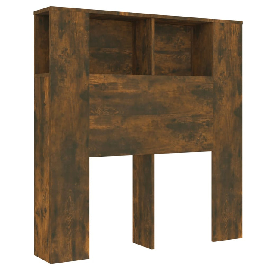 Hoofdbordkast 00X8,5X04,5 Cm Kleurig Gerookt eiken