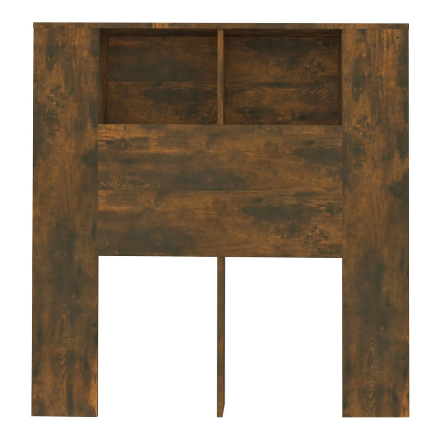 Hoofdbordkast 00X8,5X04,5 Cm Kleurig Gerookt eiken