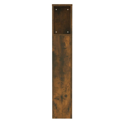 Hoofdbordkast 00X8,5X04,5 Cm Kleurig Gerookt eiken