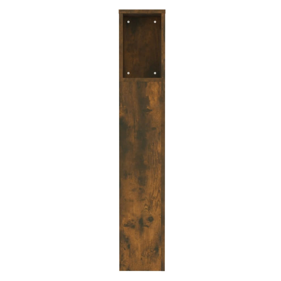 Hoofdbordkast 00X8,5X04,5 Cm Kleurig Gerookt eiken