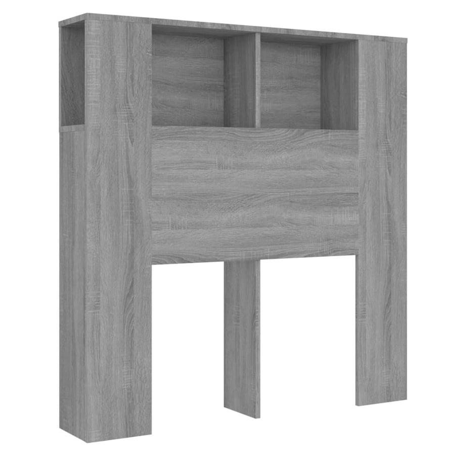 Hoofdbordkast 100x18,5x104,5 cm grijs sonoma eikenkleurig Grijs sonoma