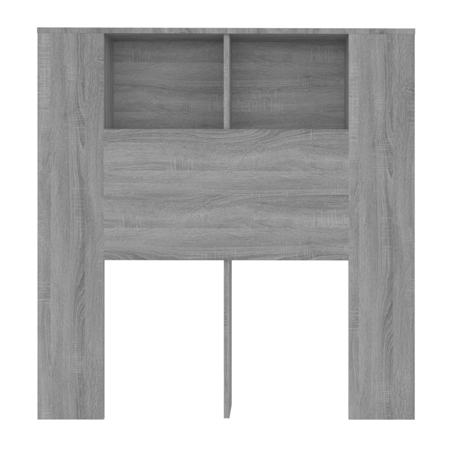 Hoofdbordkast 100x18,5x104,5 cm grijs sonoma eikenkleurig Grijs sonoma