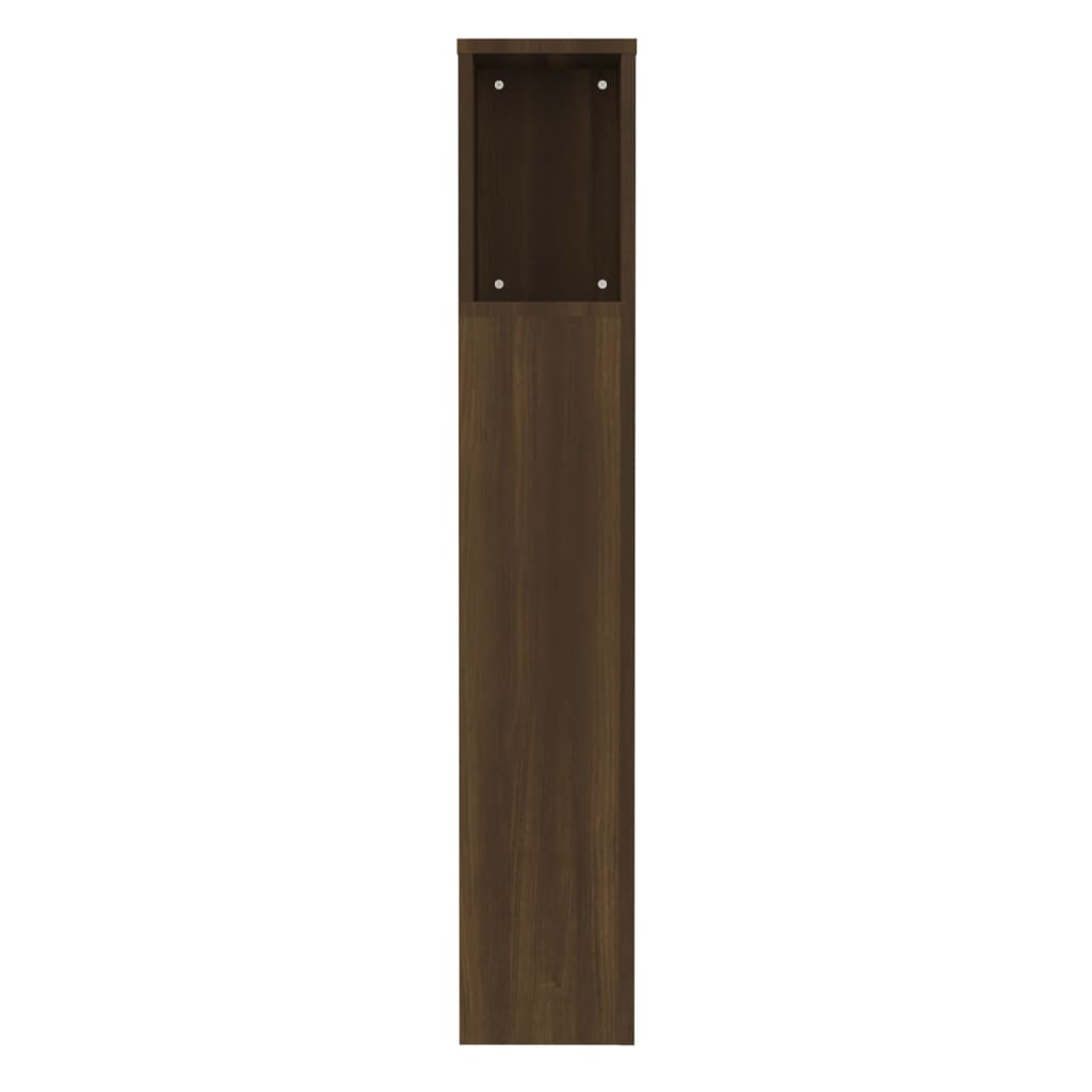 Hoofdbordkast 00X8,5X04,5 Cm Bruin Eikenkleur Bruineiken