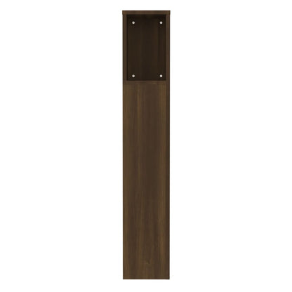 Hoofdbordkast 00X8,5X04,5 Cm Bruin Eikenkleur Bruineiken