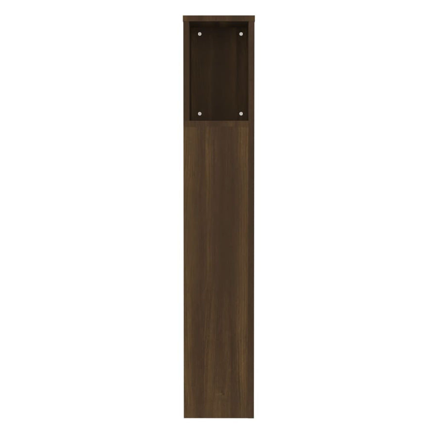 Hoofdbordkast 00X8,5X04,5 Cm Bruin Eikenkleur Bruineiken