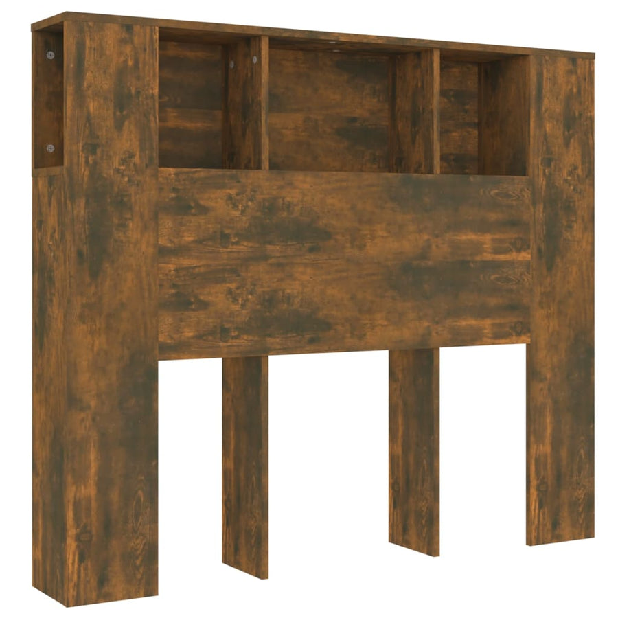 Hoofdbordkast 20X8,5X02,5 Cm Kleurig Gerookt eiken