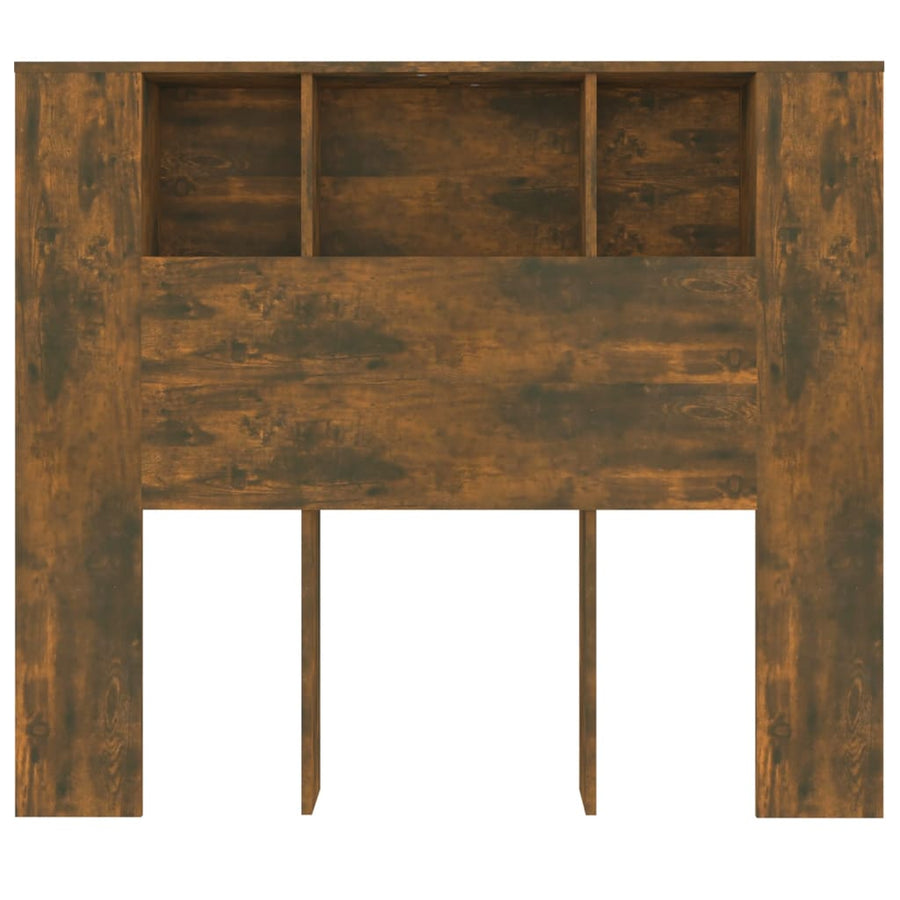 Hoofdbordkast 20X8,5X02,5 Cm Kleurig Gerookt eiken