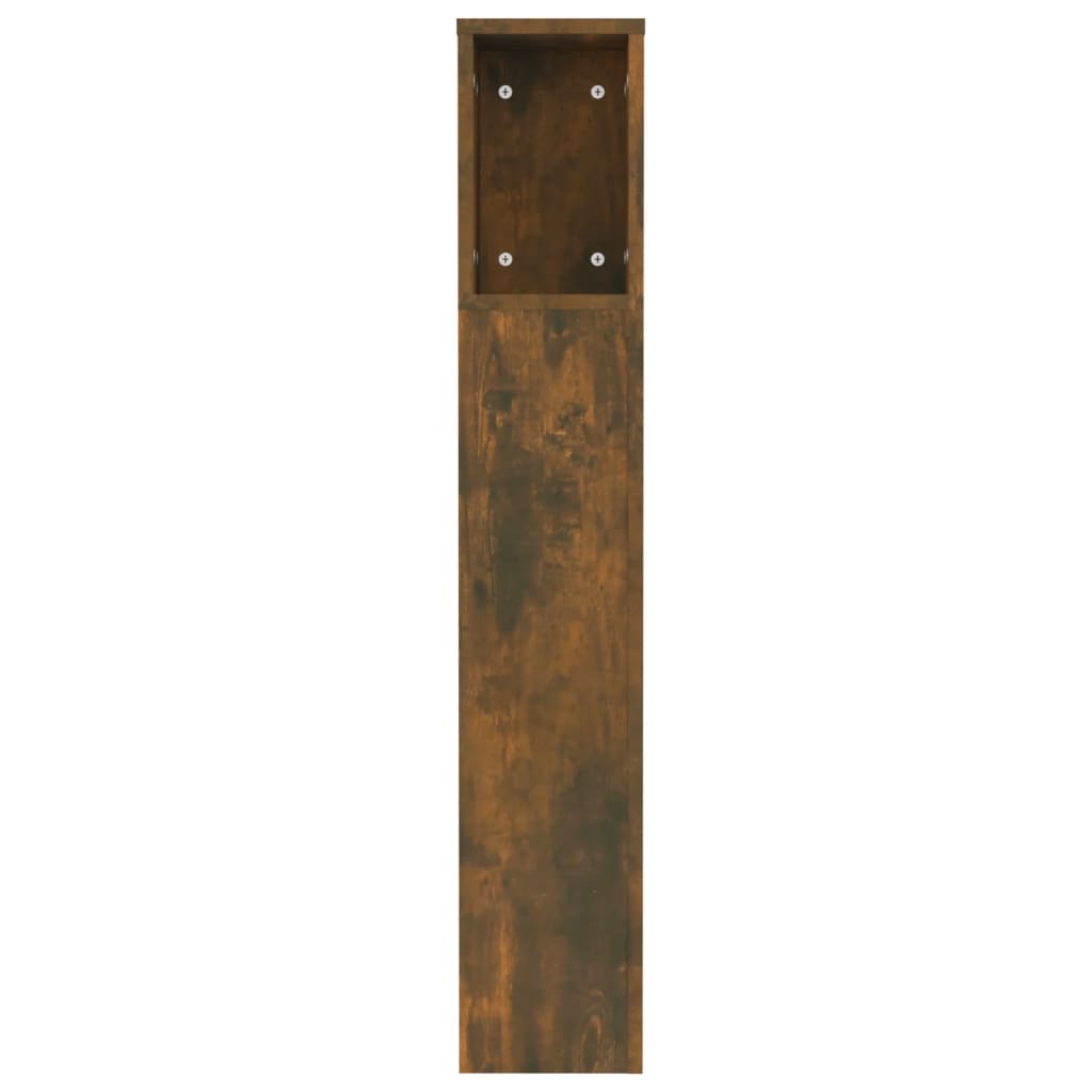 Hoofdbordkast 20X8,5X02,5 Cm Kleurig Gerookt eiken
