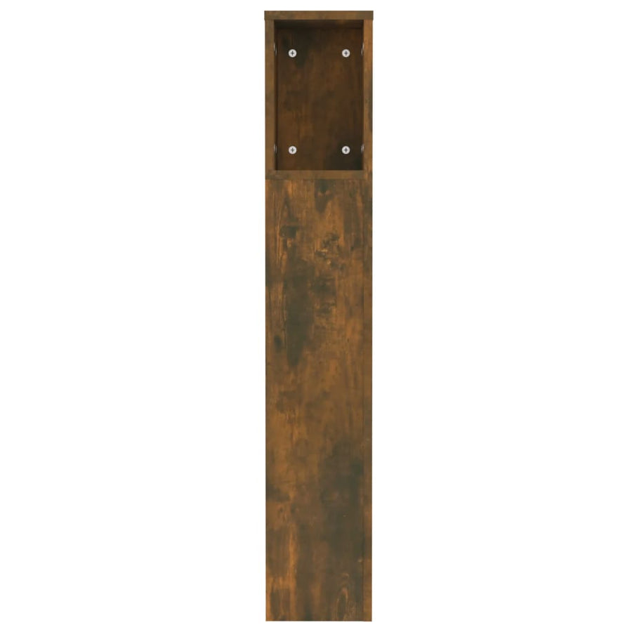 Hoofdbordkast 20X8,5X02,5 Cm Kleurig Gerookt eiken