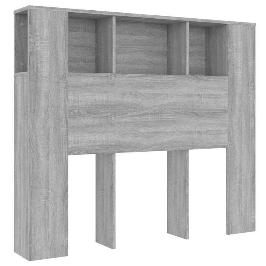 Hoofdbordkast 120x18,5x102,5 cm grijs sonoma eikenkleurig Grijs sonoma