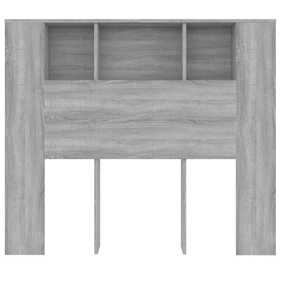 Hoofdbordkast 120x18,5x102,5 cm grijs sonoma eikenkleurig Grijs sonoma