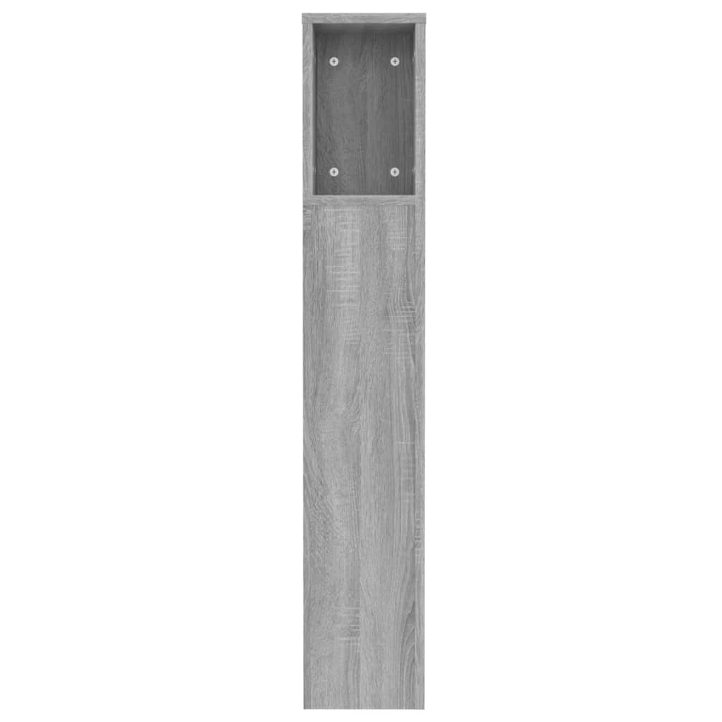 Hoofdbordkast 120x18,5x102,5 cm grijs sonoma eikenkleurig Grijs sonoma
