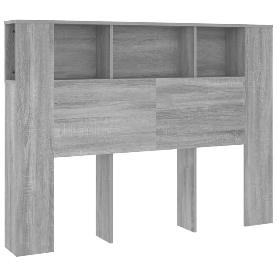 Hoofdbordkast 140x18,5x104,5 cm grijs sonoma eikenkleurig Grijs sonoma