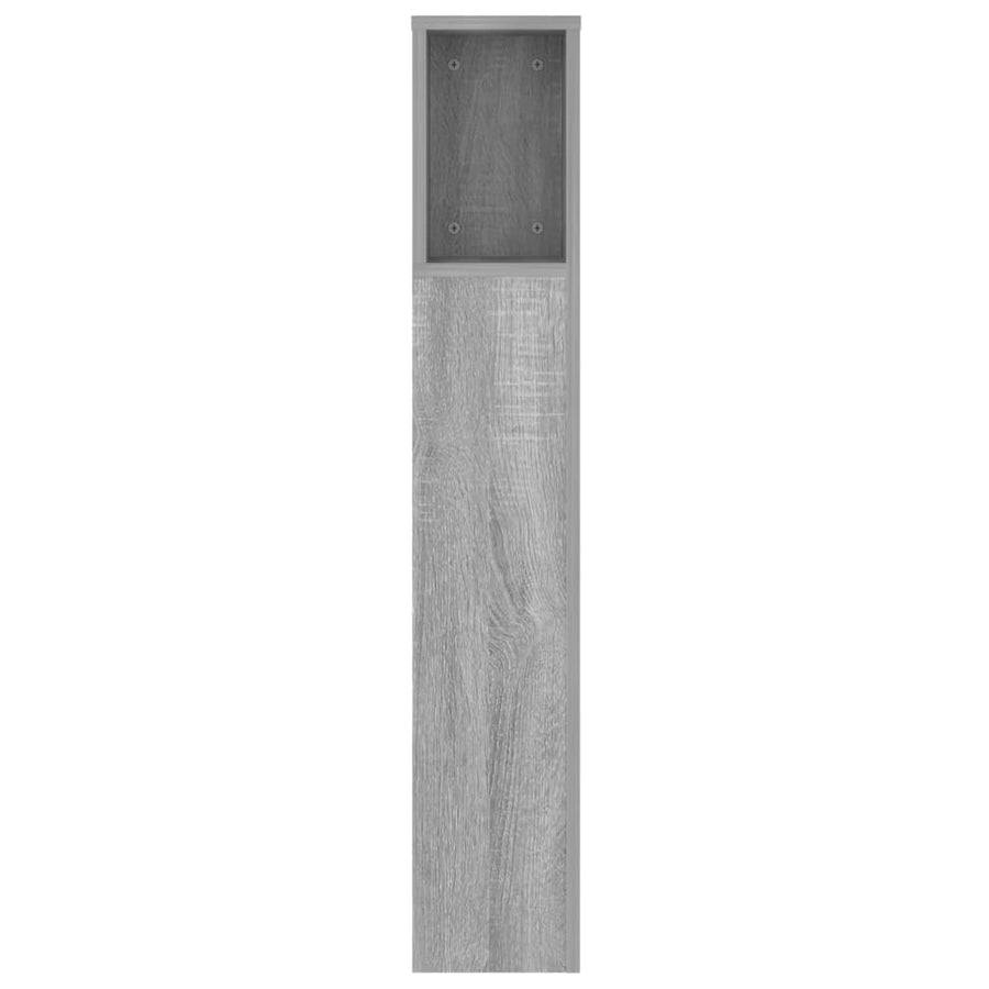 Hoofdbordkast 140x18,5x104,5 cm grijs sonoma eikenkleurig Grijs sonoma