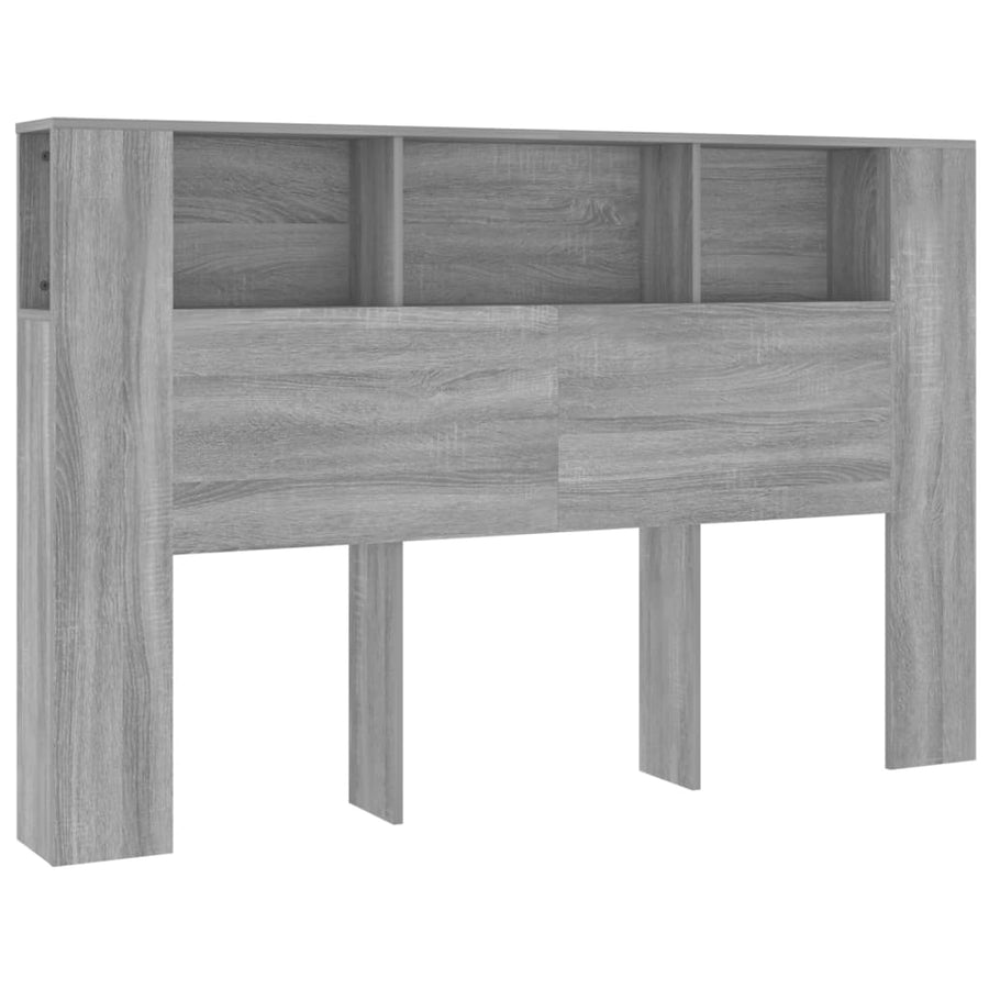 Hoofdbordkast 160x18,5x104,5 cm grijs sonoma eikenkleurig Grijs sonoma