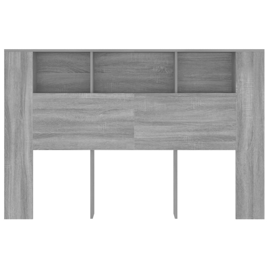 Hoofdbordkast 160x18,5x104,5 cm grijs sonoma eikenkleurig Grijs sonoma