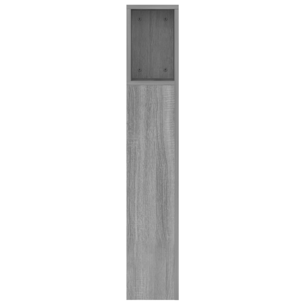 Hoofdbordkast 160x18,5x104,5 cm grijs sonoma eikenkleurig Grijs sonoma