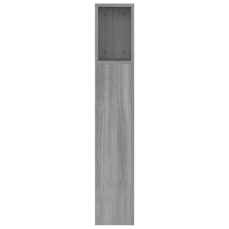 Hoofdbordkast 160x18,5x104,5 cm grijs sonoma eikenkleurig Grijs sonoma