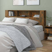 Headboard cabinet 200x18.5x104.5 cm smoked oak look
