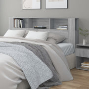Headboard Cabinet 200x18.5x104.5 cm Grey Sonoma Oak Colour
