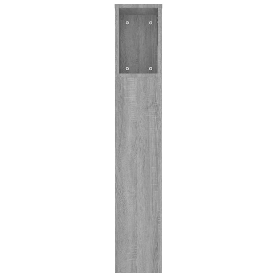 Hoofdbordkast 220X18,5X104,5 Cm Grijs Sonoma Eikenkleurig