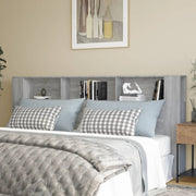 Hoofdbordkast 220x18,5x104,5 cm grijs sonoma eiken