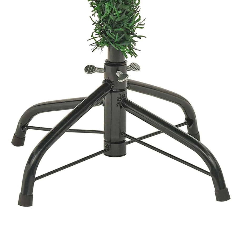 Kerstboom met LED en dennenappels 150 cm PVC en PE groen