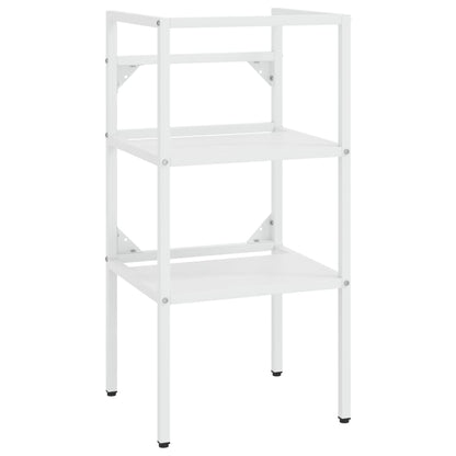 Wastafelframe Met Inbouwwastafel Ijzer Wit 40 x 38 x 83 cm