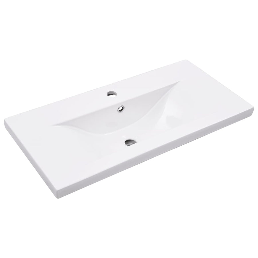 Wastafelframe met inbouwwastafel ijzer zwart 79 x 38 x 83 cm Zwart