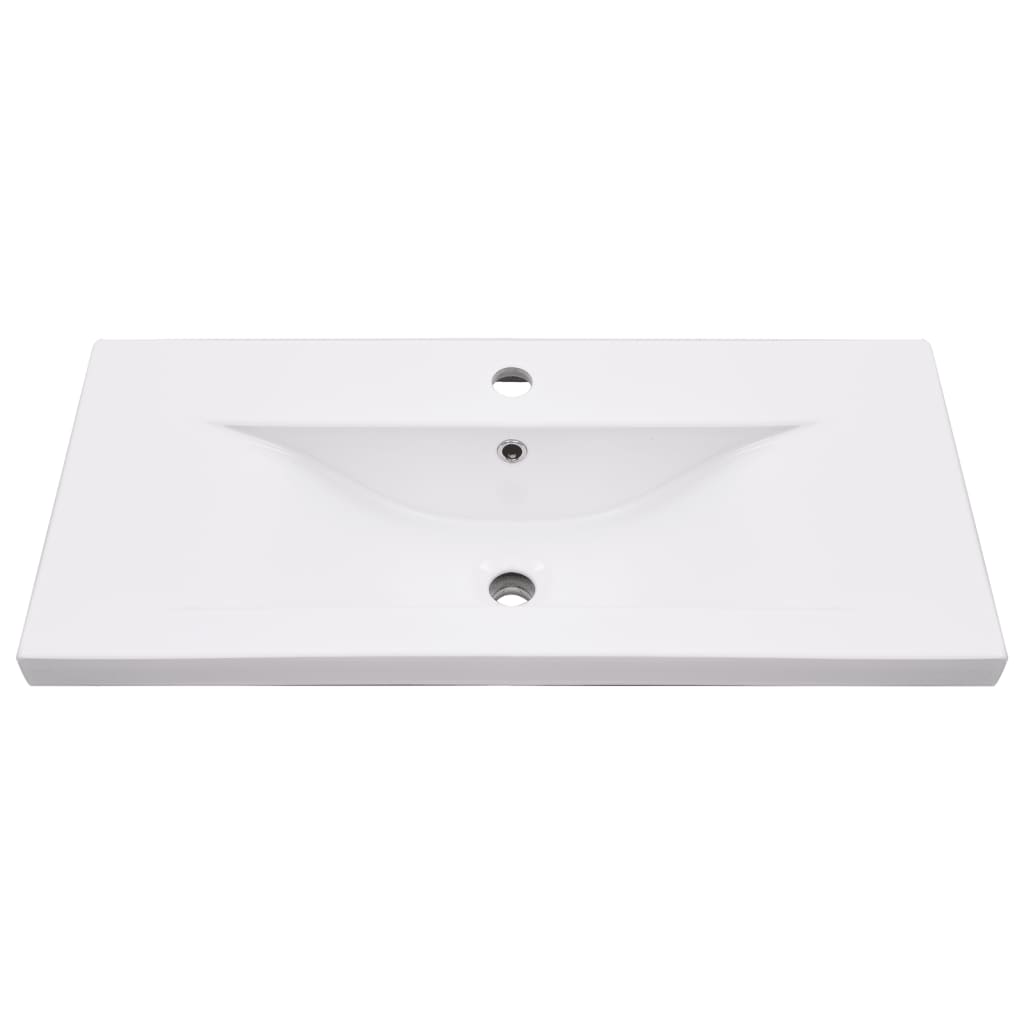 Wastafelframe met inbouwwastafel ijzer zwart 79 x 38 x 83 cm Zwart