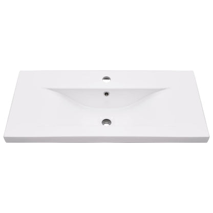 Wastafelframe met inbouwwastafel ijzer zwart 79 x 38 x 83 cm Zwart
