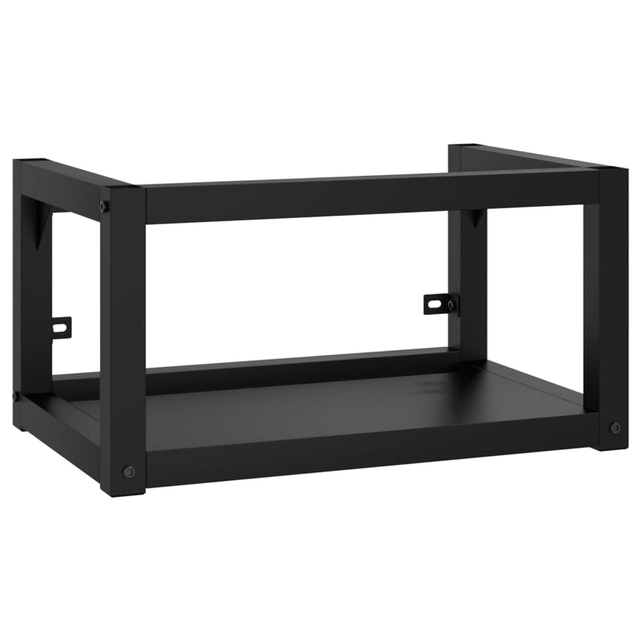 Wastafelframe Met Inbouwwastafel Ijzer Zwart 1 59 x 38 x 31 cm