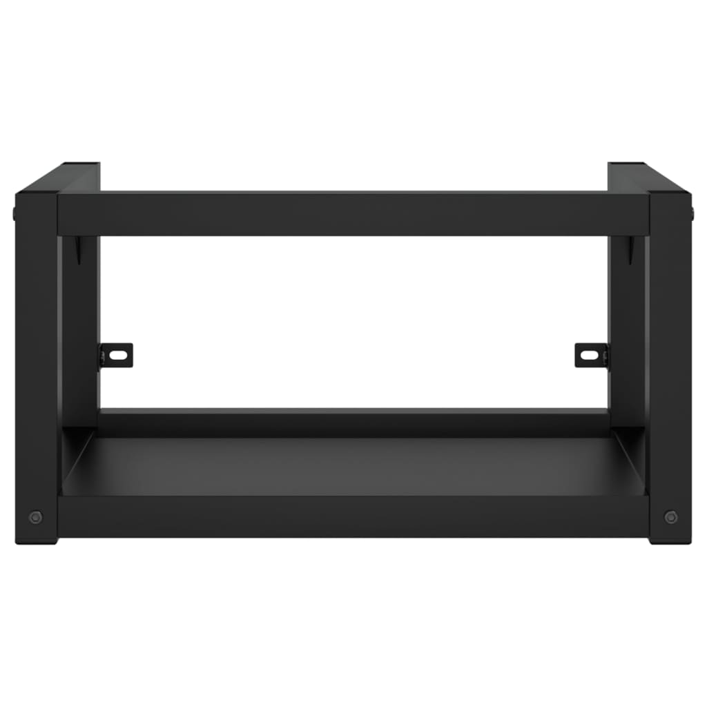 Wastafelframe Met Inbouwwastafel Ijzer Zwart 1 59 x 38 x 31 cm