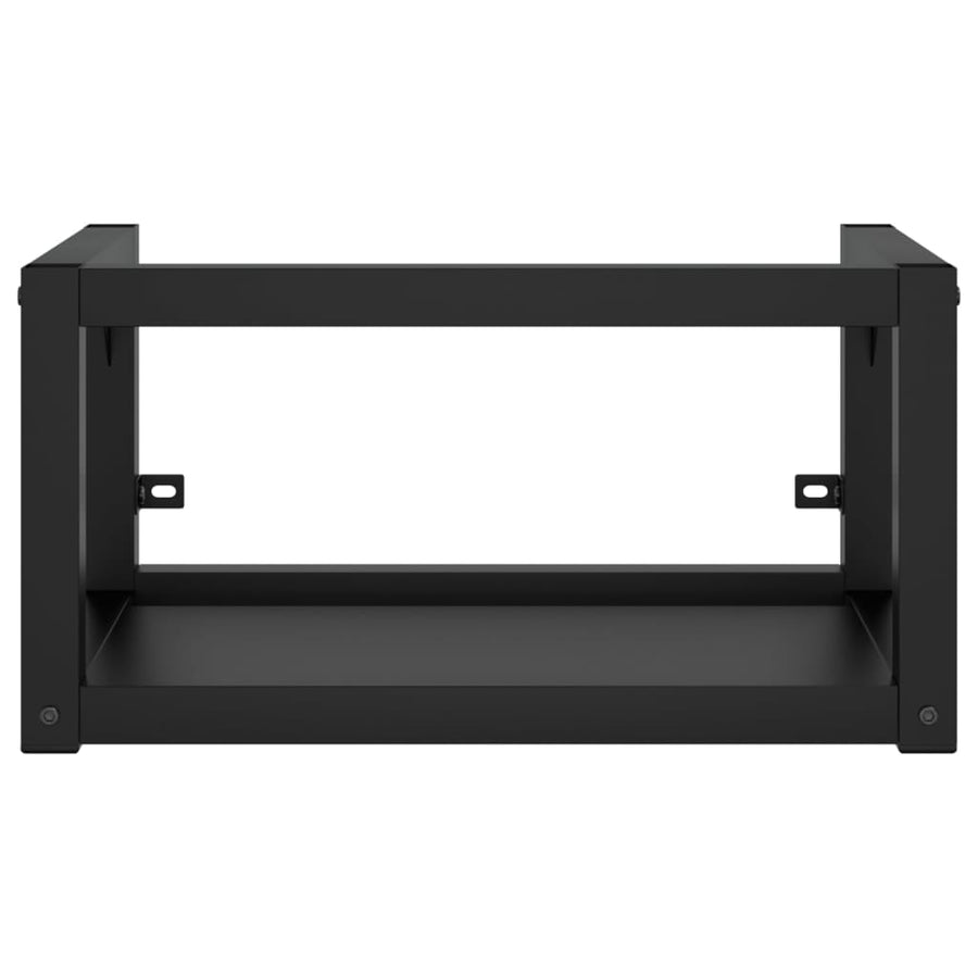 Wastafelframe Met Inbouwwastafel Ijzer Zwart 1 59 x 38 x 31 cm