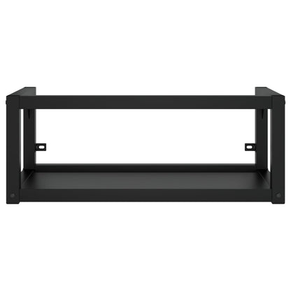Wastafelframe Met Inbouwwastafel Ijzer 79 x 38 x 31 cm Zwart
