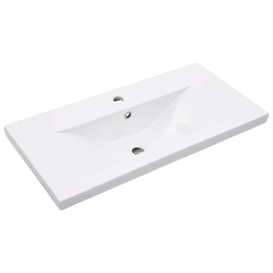 Wastafelframe Met Inbouwwastafel Ijzer 79 x 38 x 31 cm Zwart