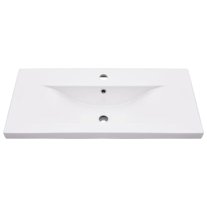 Wastafelframe Met Inbouwwastafel Ijzer 79 x 38 x 31 cm Zwart