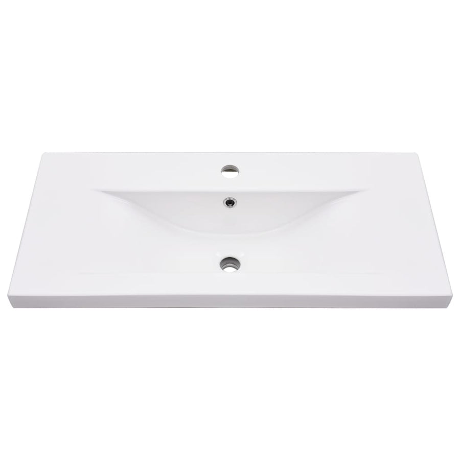 Wastafelframe Met Inbouwwastafel Ijzer 79 x 38 x 31 cm Zwart