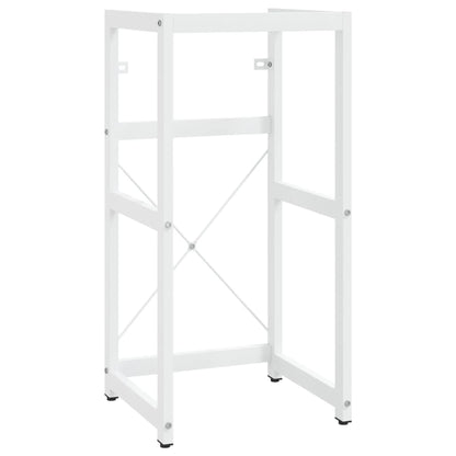 Wastafelframe Met Inbouwwastafel Ijzer Wit 40 x 38 x 83 cm